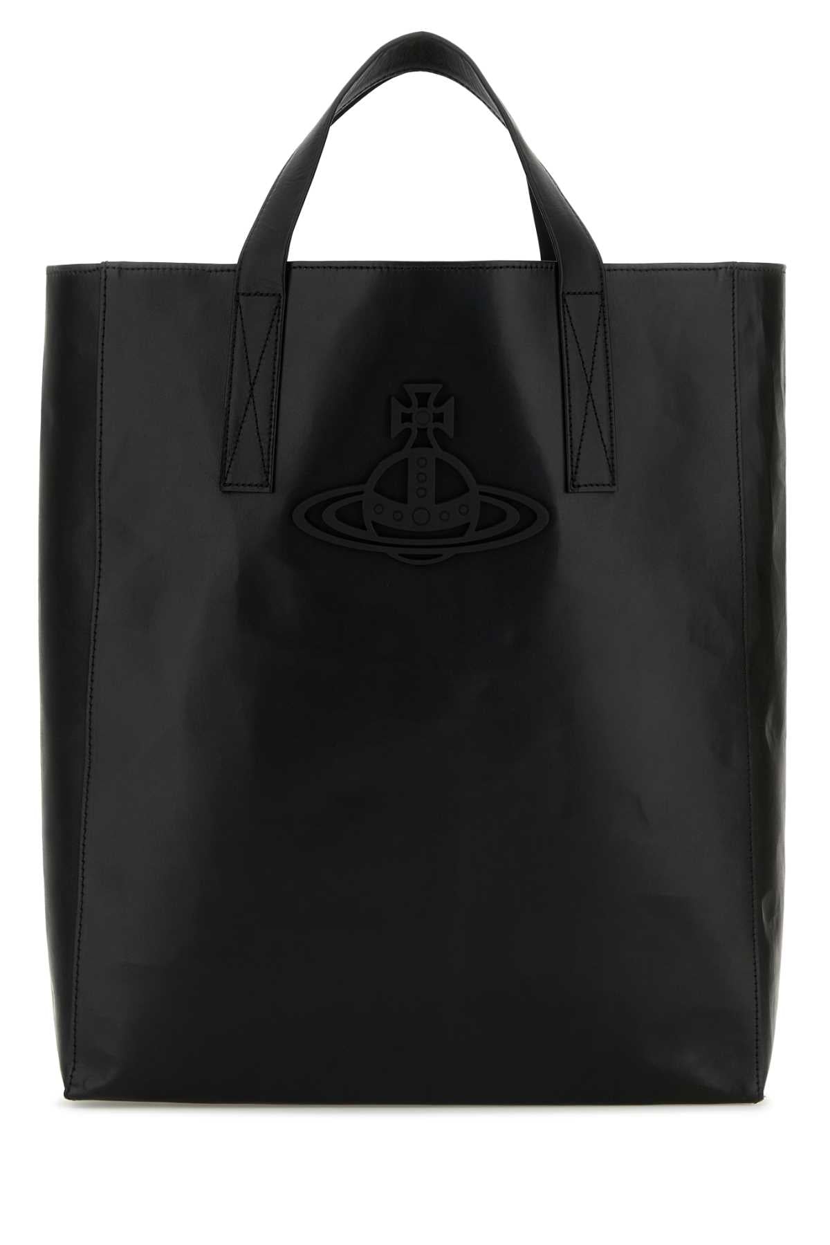 VIVIENNE WESTWOOD Vivienne Westwood Women Black Leather Medium Sarah Shopping Bag
