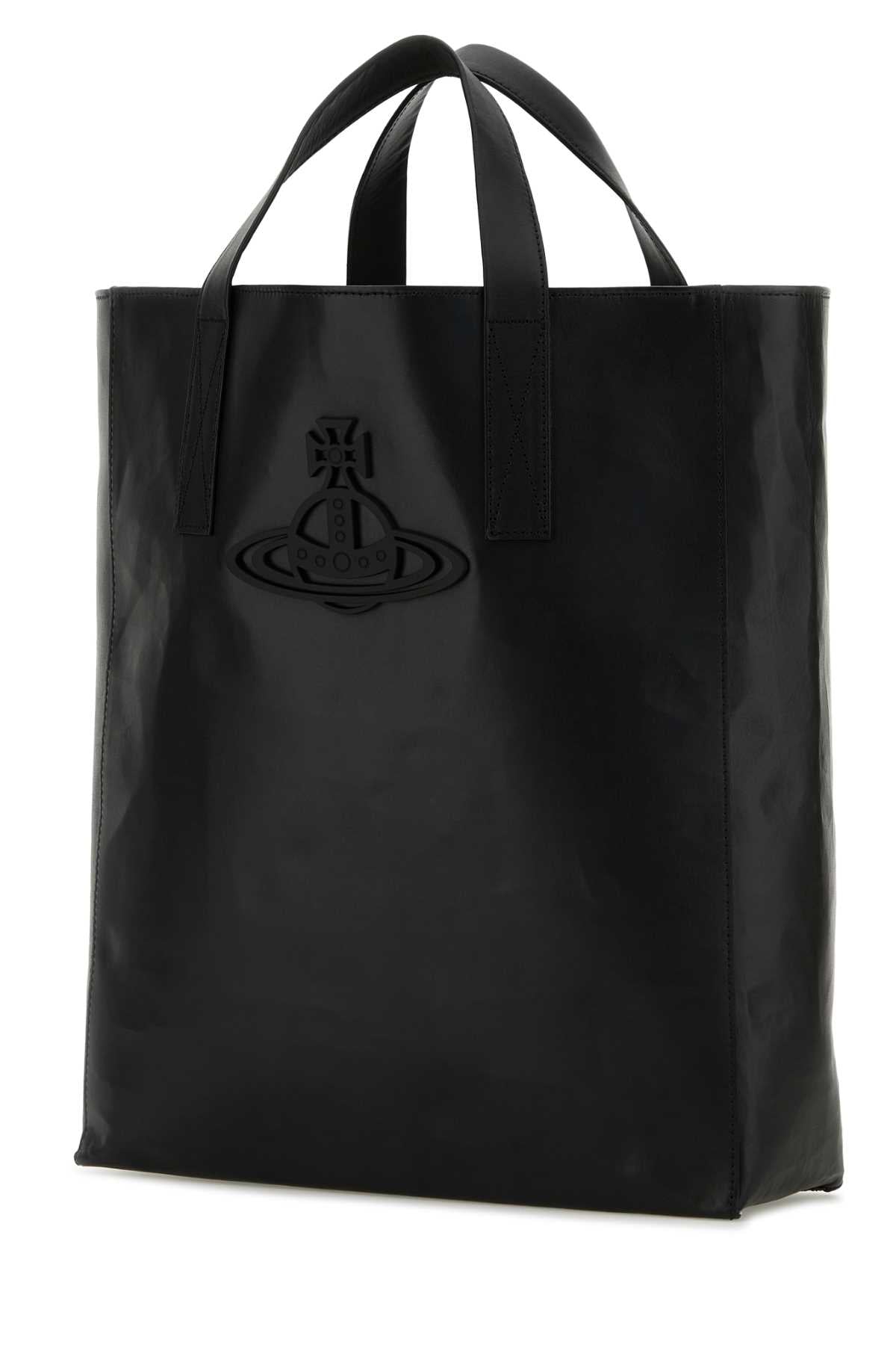 VIVIENNE WESTWOOD Vivienne Westwood Women Black Leather Medium Sarah Shopping Bag