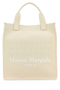 Maison Margiela Women Ivory Canvas Shopping Bag