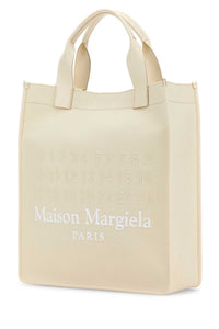 Maison Margiela Women Ivory Canvas Shopping Bag