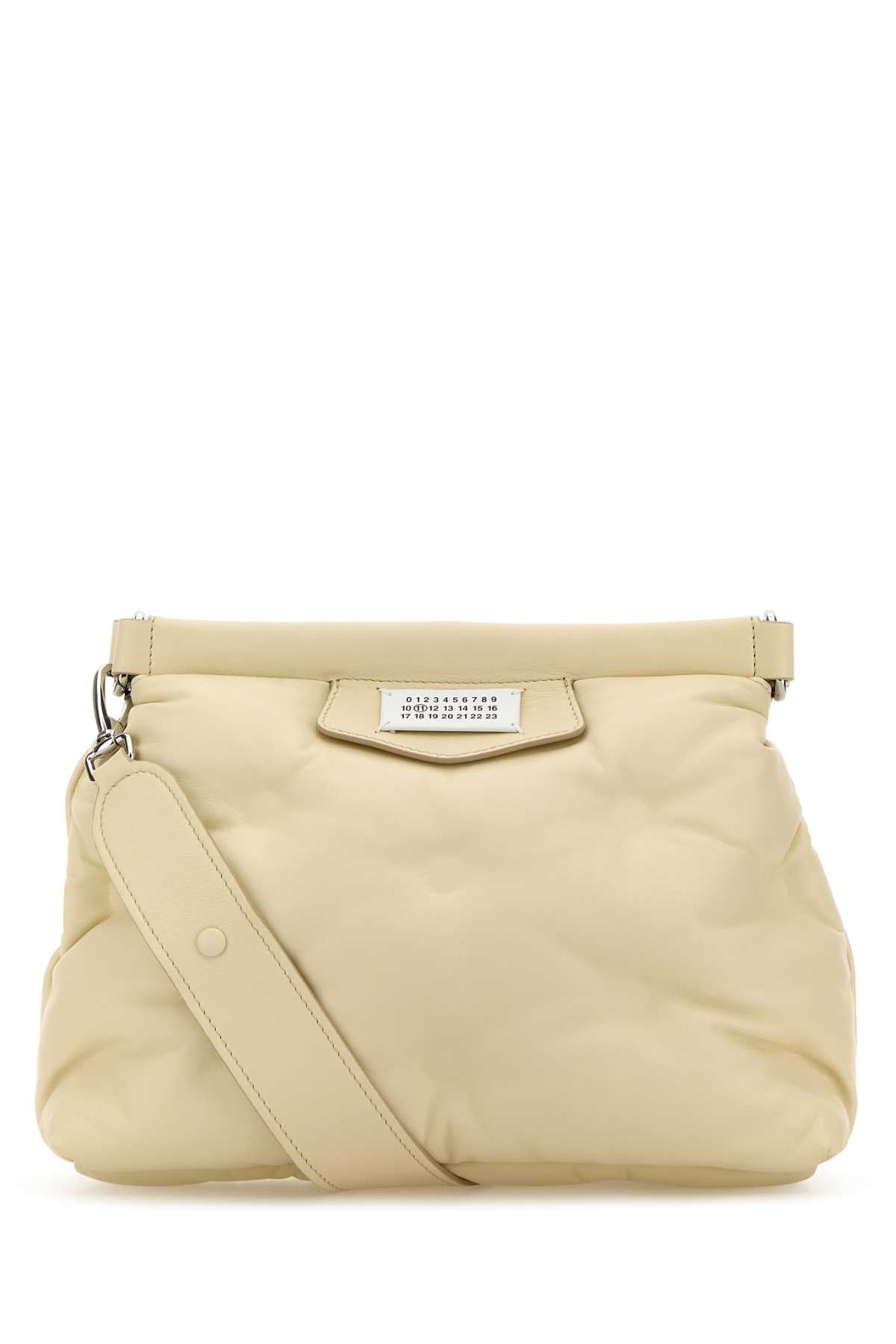MAISON MARGIELA Maison Margiela Women Ivory Nappa Leather Small Glam Slam Classique Crossbody Bag
