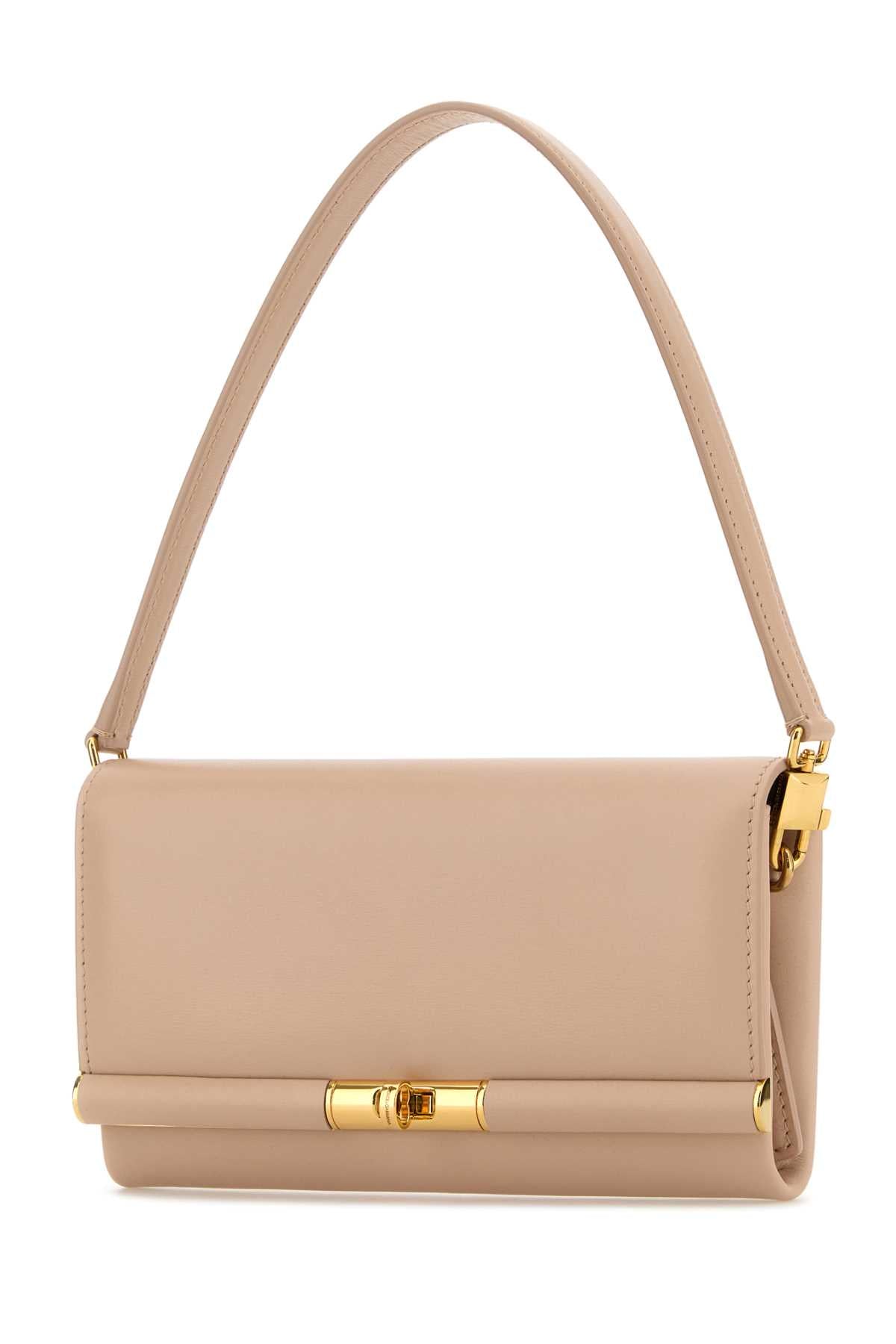 Dolce & Gabbana Women Powder Pink Leather Marlene Clutch