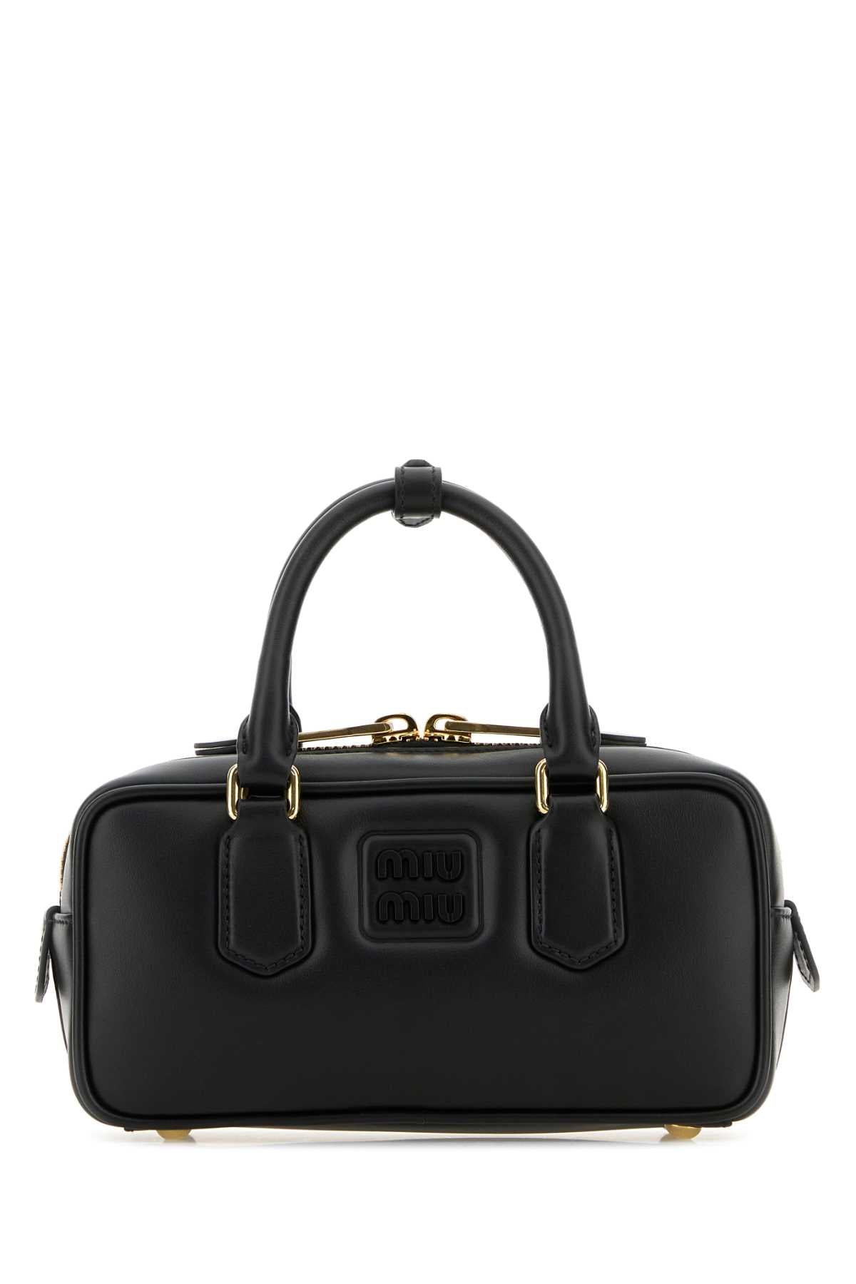 Miu Miu Women Black Leather Arcadie Handbag