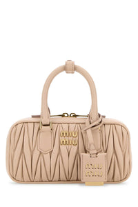 Miu Miu Women Powder Pink Nappa Leather Arcadie Handbag