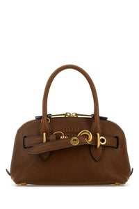 MIU MIU Miu Miu Women Caramel Leather Mini Aventure Handbag