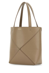 LOEWE Loewe Women Beige Leather Mini Puzzle Fold Handbag