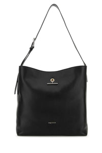 ALEXANDER MCQUEEN Alexander Mcqueen Men Black Leather Pendant Shopping Bag