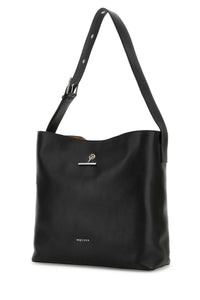 ALEXANDER MCQUEEN Alexander Mcqueen Men Black Leather Pendant Shopping Bag