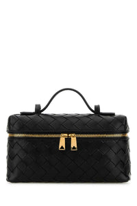 Bottega Veneta Women Black Leather Mini Bang Bang Handbag