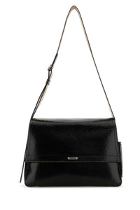ALEXANDER MCQUEEN Alexander Mcqueen Men Black Leather The Slouch Crossbody Bag