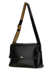 ALEXANDER MCQUEEN Alexander Mcqueen Men Black Leather The Slouch Crossbody Bag