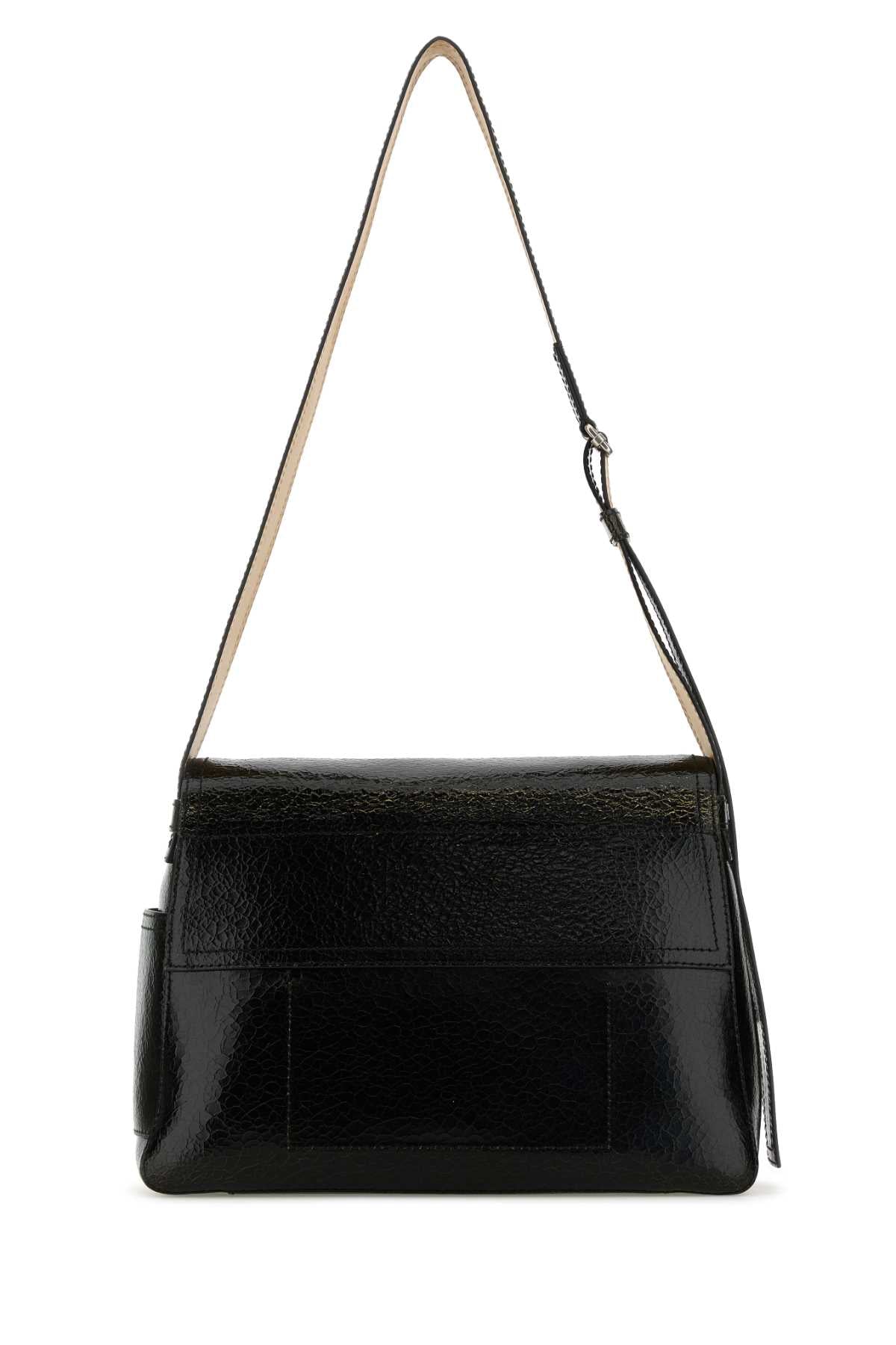 ALEXANDER MCQUEEN Alexander Mcqueen Men Black Leather The Slouch Crossbody Bag