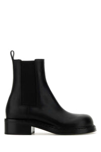 BOTTEGA VENETA Bottega Veneta Women Black Leather Cliff Ankle Boots