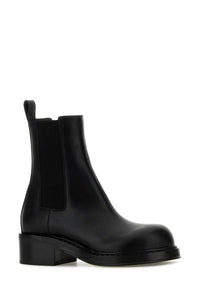 BOTTEGA VENETA Bottega Veneta Women Black Leather Cliff Ankle Boots