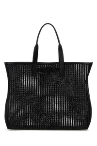 Dolce & Gabbana Men Black Mesh Shopping Bag