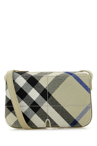 Burberry Women Embroidered Canvas Snip Crossbody Bag
