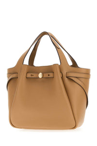 TORY BURCH Tory Burch Women Camel Leather Romy Bucket Bag