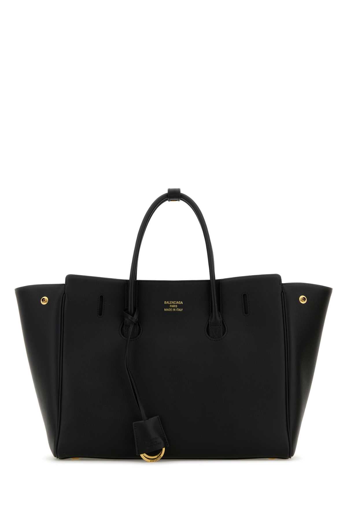 BALENCIAGA Balenciaga Women Black Leather Small Carry All Hempton Handbag