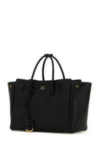 BALENCIAGA Balenciaga Women Black Leather Small Carry All Hempton Handbag