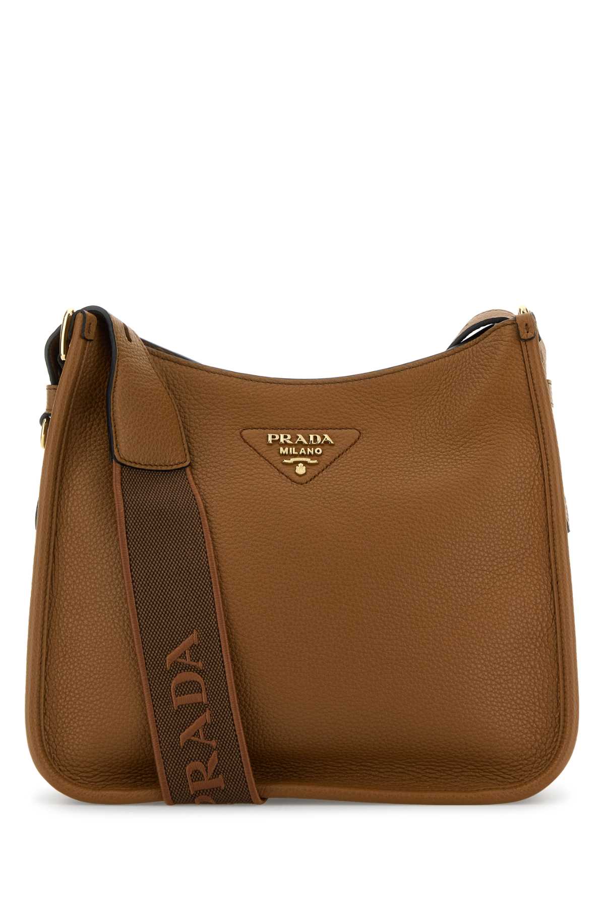 Prada Women Caramel Leather Shoulder Bag