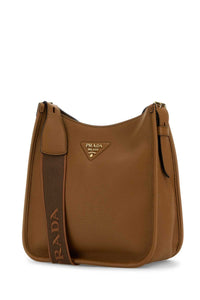 Prada Women Caramel Leather Shoulder Bag