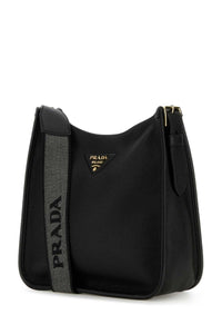 Prada Women Black Leather Shoulder Bag