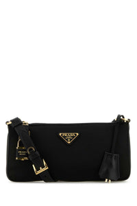 Prada Women Black Re-Nylon Crossbody Bag