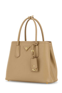 PRADA Prada Women Sand Leather Small Double Handbag