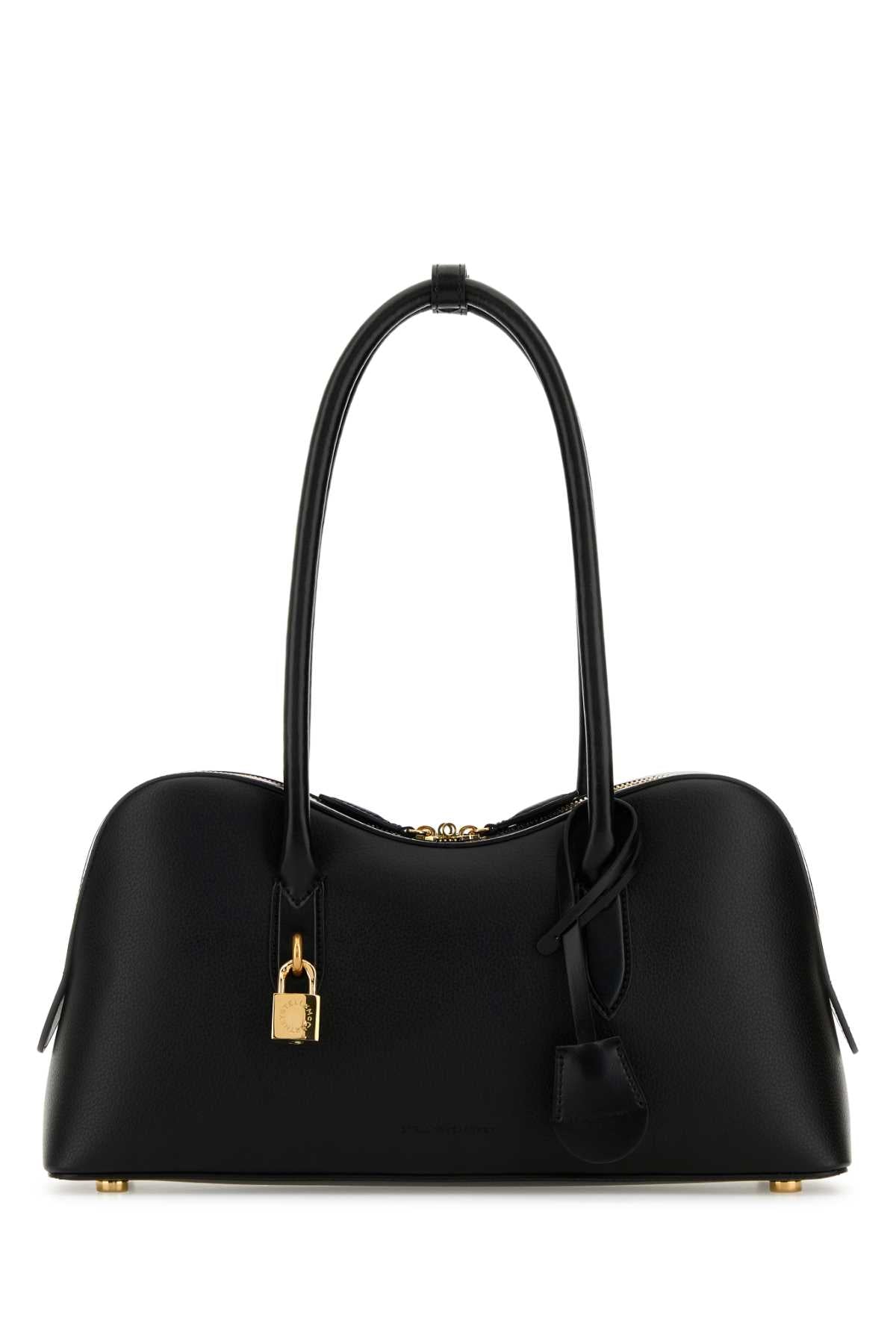 STELLA McCARTNEY Stella Mccartney Women Black Synthetic Leather Ryder Medium Shoulder Bag