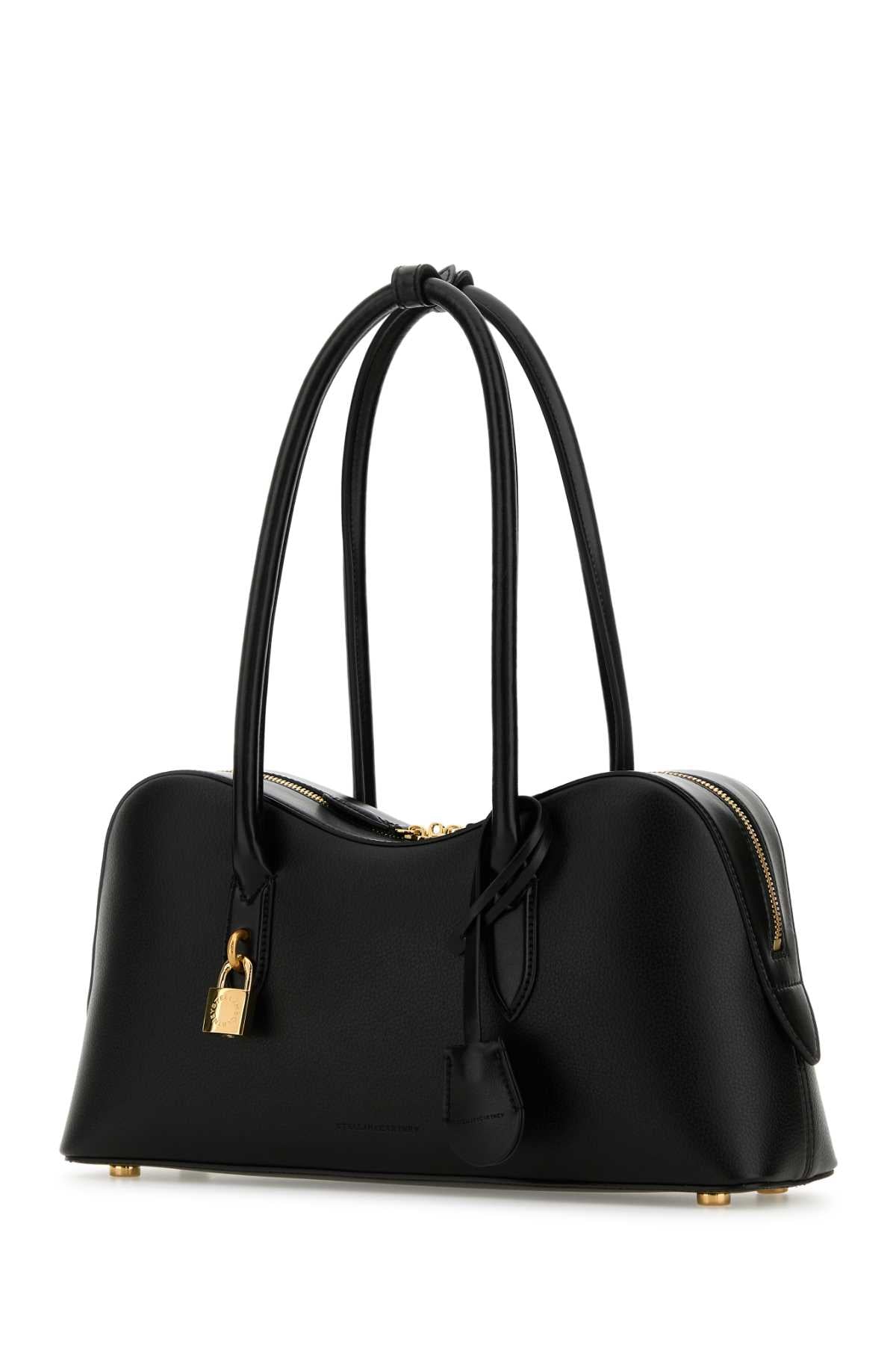 STELLA McCARTNEY Stella Mccartney Women Black Synthetic Leather Ryder Medium Shoulder Bag