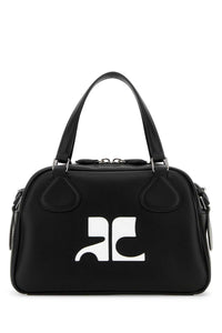 Courreges Women Black Leather Reedition Handbag