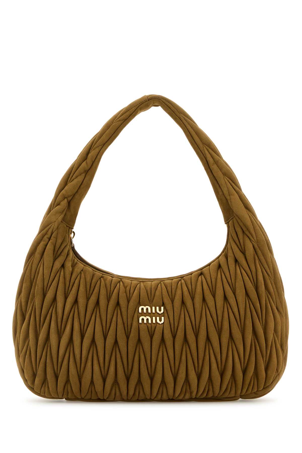 Miu Miu Women Biscuit Suede Shoulder Bag