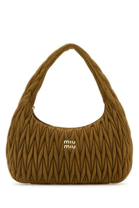 Miu Miu Women Biscuit Suede Shoulder Bag