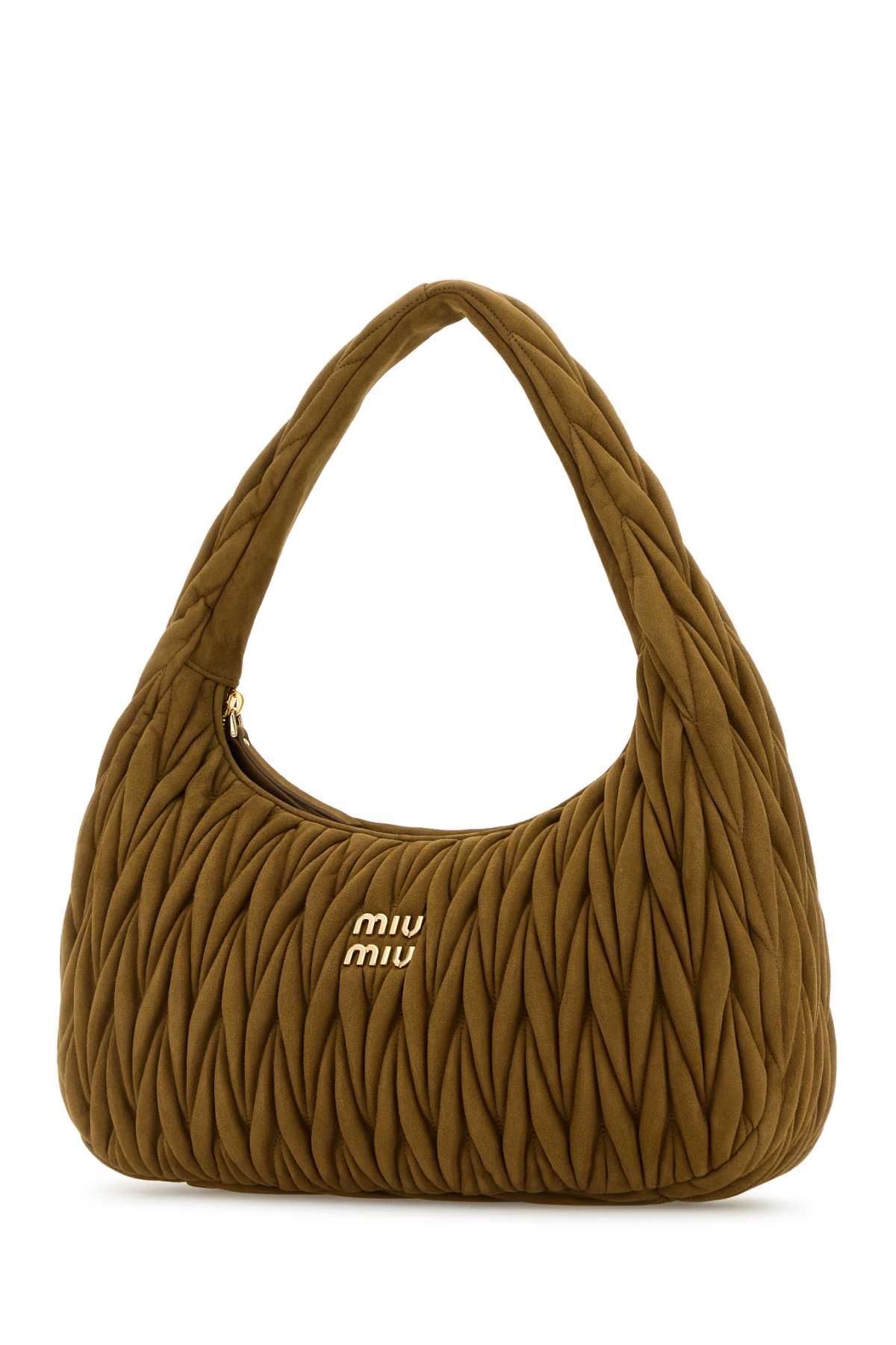 Miu Miu Women Biscuit Suede Shoulder Bag