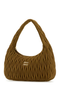 Miu Miu Women Biscuit Suede Shoulder Bag