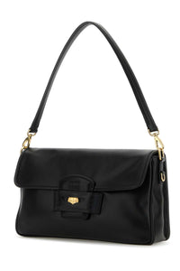 Miu Miu Women Black Leather Penny Shoulder Bag