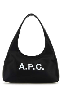 A.P.C. A.P.C. Women Black Synthetic Leather Small Ninon Shoulder Bag