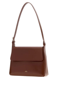A.P.C. A.P.C. Women Brown Leather Virginie Shoulder Bag