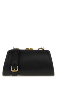 Vivienne Westwood Women Black Leather Ascot Crossbody Bag
