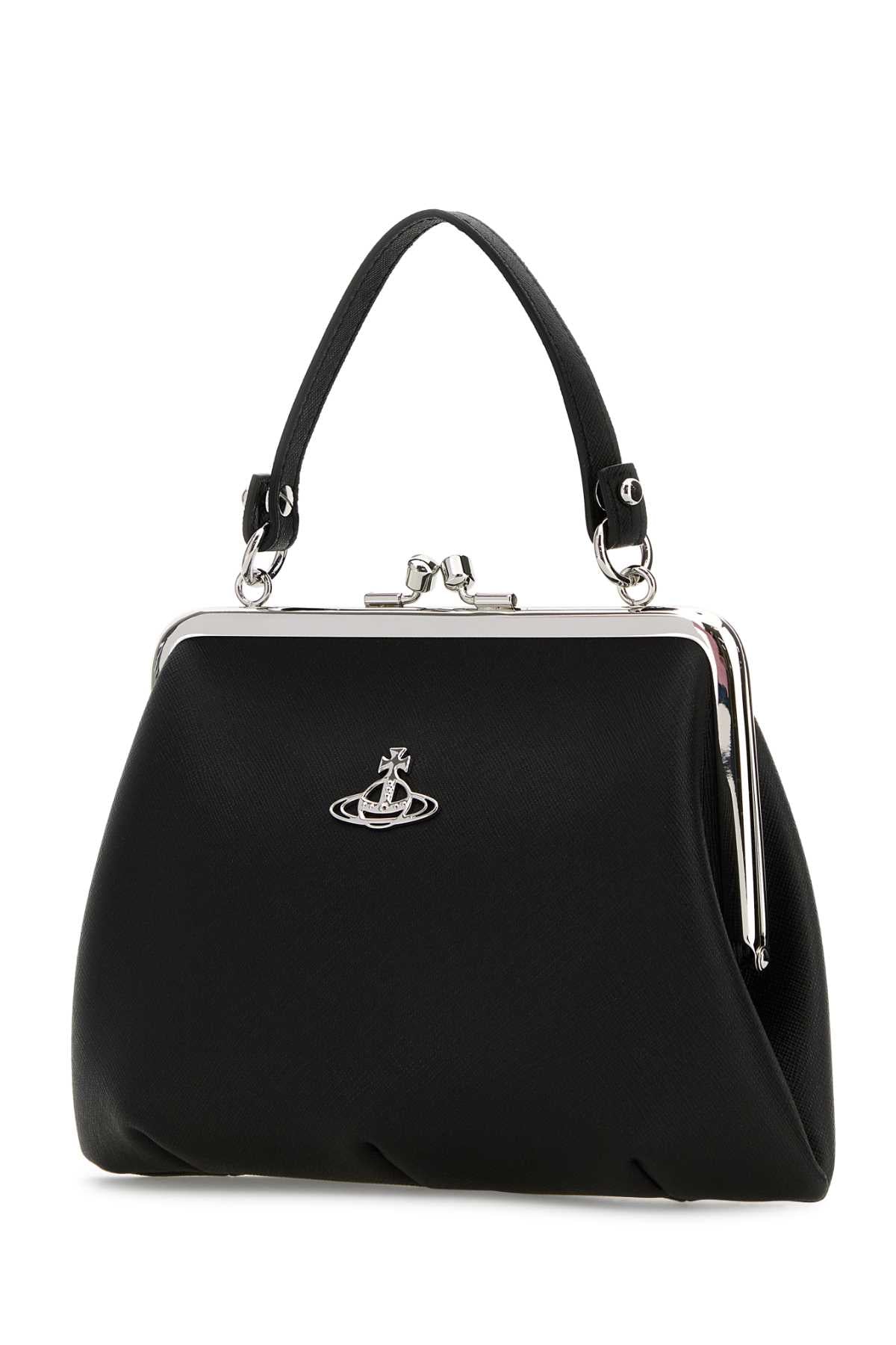 Vivienne Westwood Women Black Synthetic Leather Granny Handbag