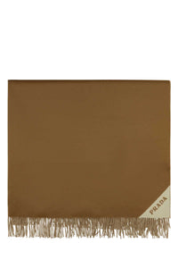 Prada Unisex Camel Cashmere Blanket