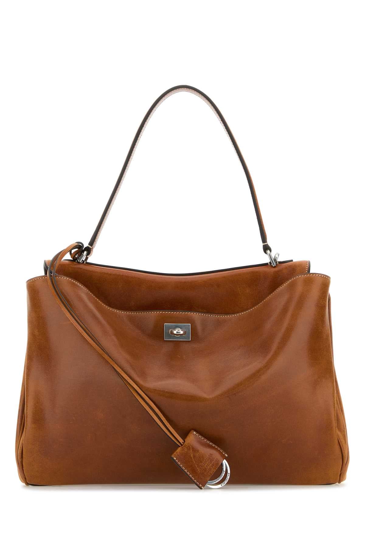 BALENCIAGA Balenciaga Women Caramel Leather Medium Rodeo Handbag