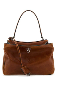Balenciaga Women Brown Leather Small Rodeo Handbag