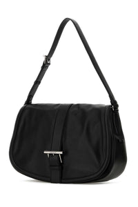 Alexander Mcqueen Men Black Leather Maxi Satchel Shoulder Bag
