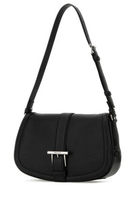 Alexander Mcqueen Women Black Leather Large Satchel Crossbody Bag