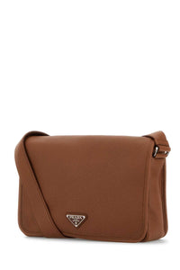 Prada Men Caramel Leather Crossbody Bag