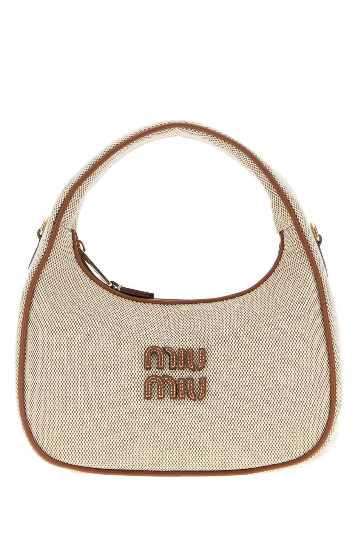 Miu Miu Women Two-Tone Canvas Handbag
