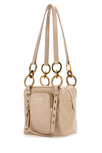 Prada Women Powder Pink Mini Prada Dangle Handbag