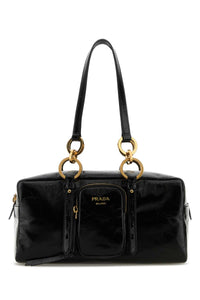 Prada Women Black Leather Handbag