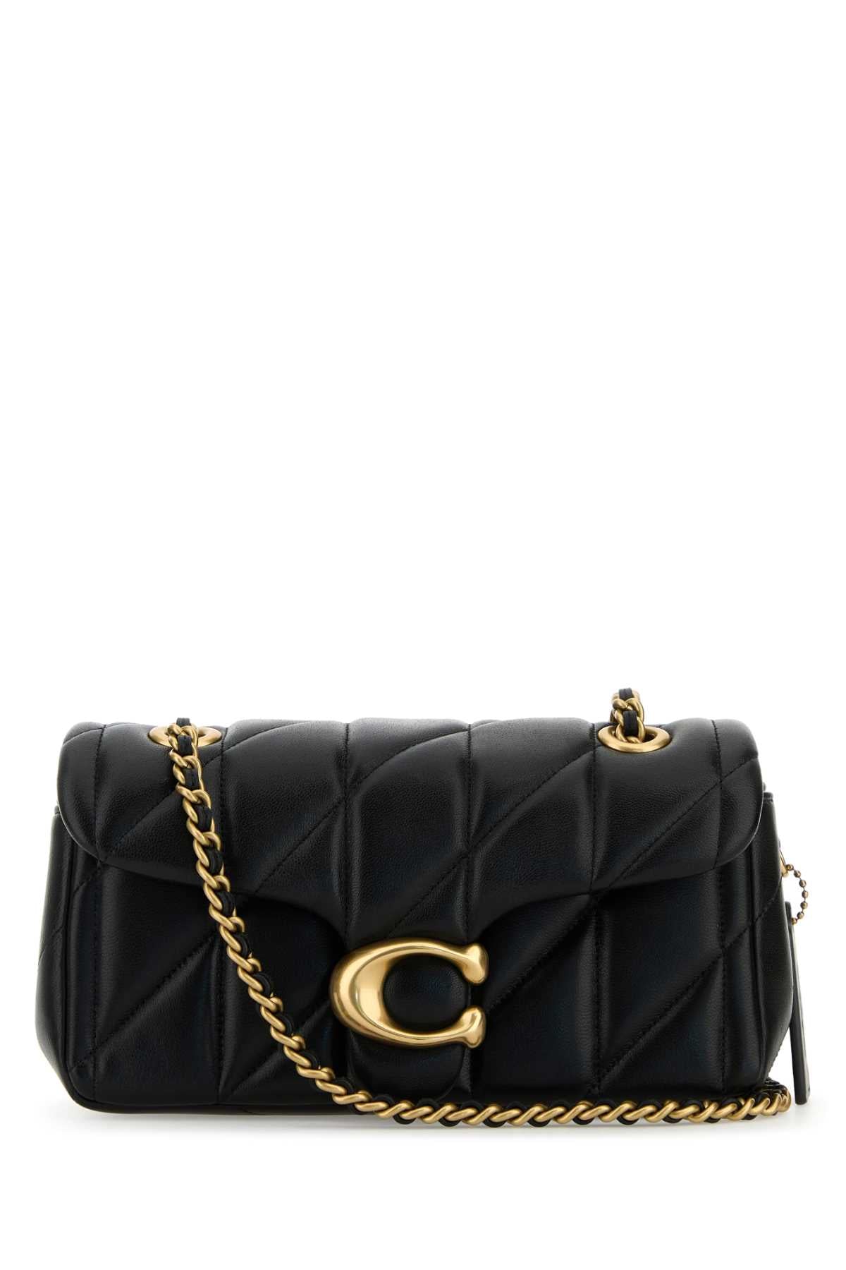 COACH NEW YORK Coach New York Women Black Leather Tabby 20 Shoulder Bag